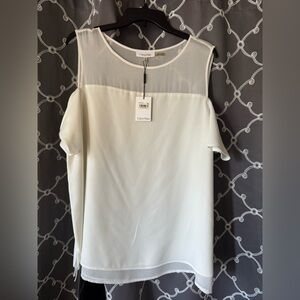 Calvin Klein Women's Cream Blouse